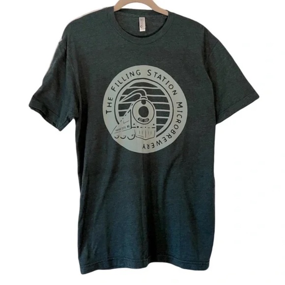 American Apparel | The Filling Station Microbrewery Short Sleeve Tee, Large - Picture 1 of 5